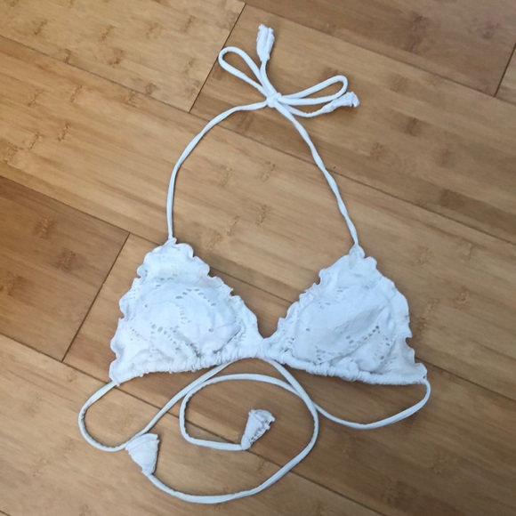 Victoria's Secret Other - *SOLD* Victoria Secret white lace triangle bikini top